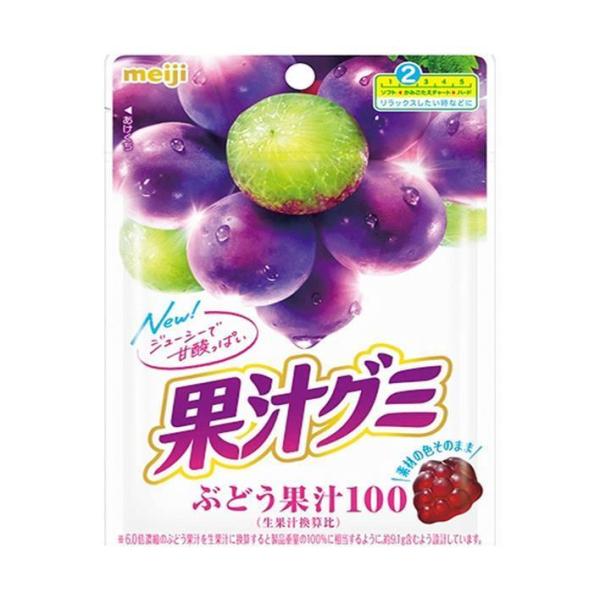 明治 果汁グミ ぶどう 54g×10袋入×(2ケース)｜ 送料無料