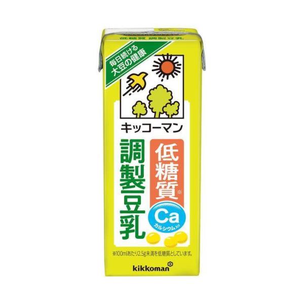 キッコーマン 低糖質 調製豆乳 200ml紙パック×18本入×(2ケース)｜ 送料無料