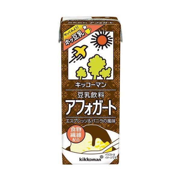 キッコーマン 豆乳飲料 アフォガード 200ml紙パック×18本入×(2ケース)｜ 送料無料