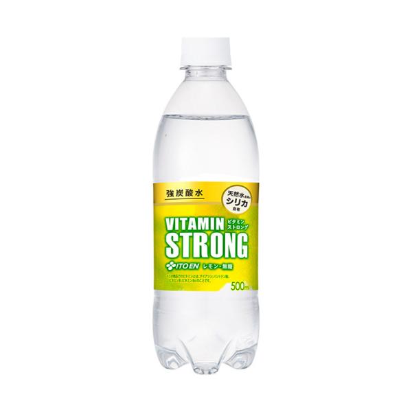 伊藤園 強炭酸水 VITAMIN STRONG(ビタミンストロング) 500mlペットボトル×24本...