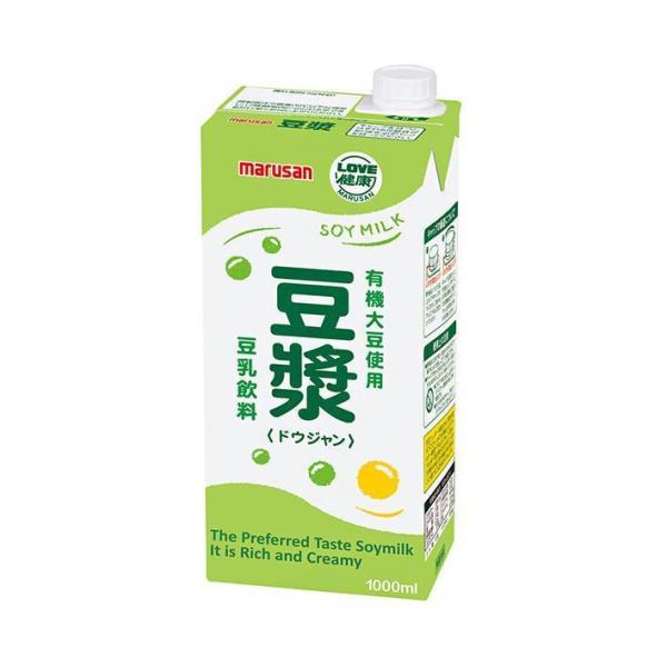 マルサンアイ 豆乳飲料 豆ジャン 1000ml紙パック×6本入×（2ケース）｜ 送料無料