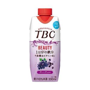 森永乳業 TBC 1日分の鉄分 グレープミックス 330ml紙パック×12本入｜ 送料無料