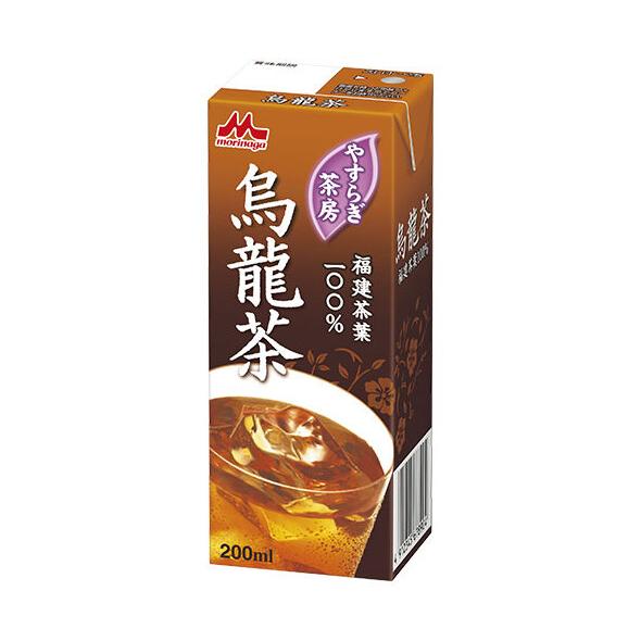 森永乳業 やすらぎ茶房 烏龍茶 200ml紙パック×24本入｜ 送料無料