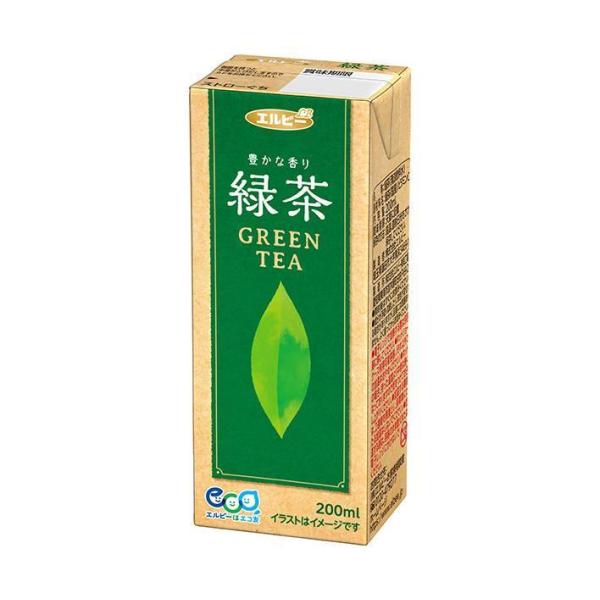 エルビー 緑茶 200ml紙パック×30本入｜ 送料無料