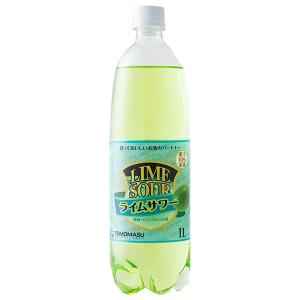 友桝飲料 ライムサワー 1Lペットボトル×15本入