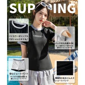 【即納】新作 フィットネス水着 レディース タ...の詳細画像2