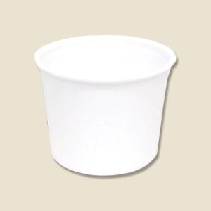 みそ汁容器 UＦカップ95-270 無地ホワイト フタ付 （100枚）テイクアウトカップ　汁物用　スープ　茶碗蒸し　使い捨て容器　｜ニューパックとがし Yahoo!店