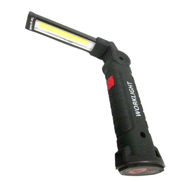 COB LED 懐中電灯 ハンディーライト ワークライト 240lm バッテリー内蔵 ラージサイズ ...