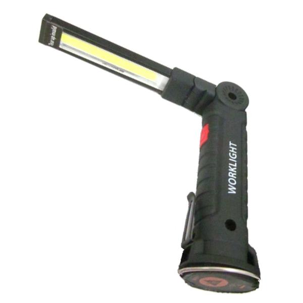 COB LED 懐中電灯 ハンディーライト ワークライト 240lm バッテリー内蔵 スモールサイズ...