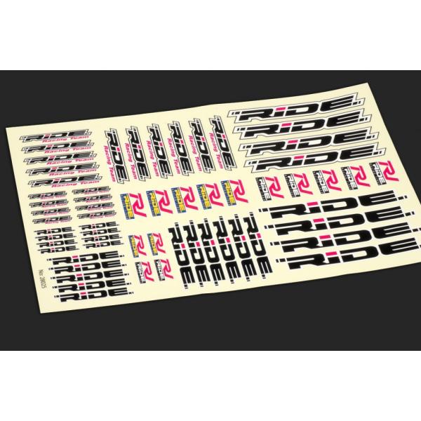 ライドロゴボディー用デカールシール　Bodyshell RIDE Decal