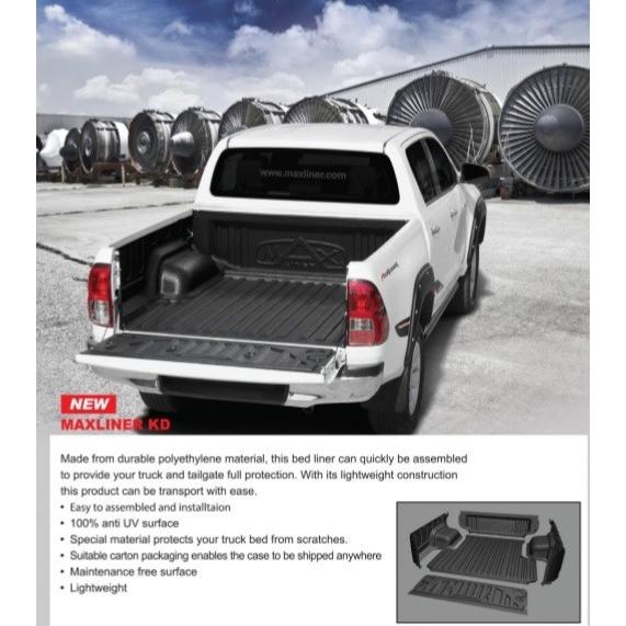 TOYOTA HILUX MAXLINER KD 5分割ベッドライナーU/R アンダーレール 荷台保...