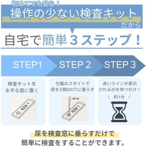 5種類検出 薬物尿検査キット (最短1分/尿検...の詳細画像3