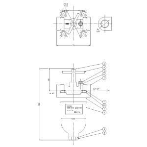 ナニワオイルクリーナー D-103 100メッシュの詳細画像1