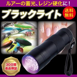 紫外線ライト ブラックライト led レジン ネイル UV ルアー メタルジグ 蓄光