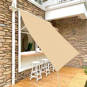 SUNNY GUARD日除けシェード 0.9×1.8m ベージュ クールシェード 窓 オーニング