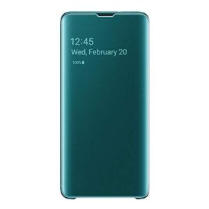 by Galaxy S10 Clear View Cover / グリーン  EF-ZG973CGEGJP