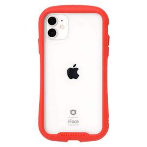 iFace Reflection iPhone 11 ケース クリア 強化ガラス [レッド]