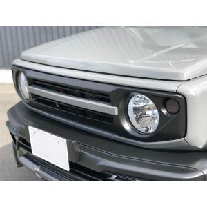 JIMNY WORLD samuraiフロントグリル マットブラック塗装済センターバーボディ同色  スズキ ジムニー JB64W、JB74W｜ns-stage