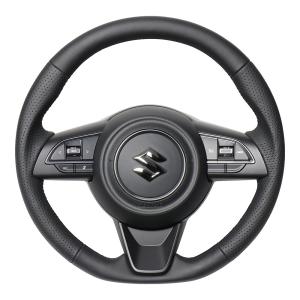 ジムニー 送料無料 REAL（レアル）オールレザーステアリング（ブラック