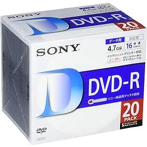 ソニー データ用DVD-R 16倍速 5mmケース 20枚パック 20DMR47LLPS｜ns-store1008