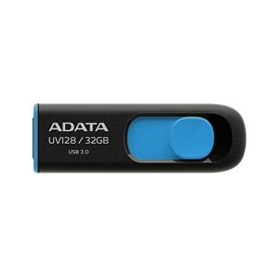 ADATA Technology USB3.0直付型フラッシュメモリー DashDrive UV128 32GB (ブラック+ブルー) AUV128-