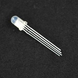 SODIAL 50個 5mm ラウンドヘッド共通カソードRGBLEDライト発光のダイオード