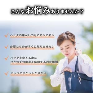 バッグインバッグ 自立 リュック 小さめ バッ...の詳細画像3