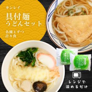 具付麺 冷凍うどん 8食セット 各種4個ずつ キンレイ 冷凍 麺 えび天 きつね うどん｜nsec-store