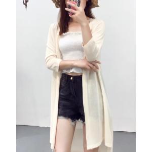 カーディガン レディース ガウン 夏 薄手 トップス 七分袖 羽織 レディースカーディガン 春 送料...