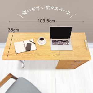 折りたたみデスク キャスター付き ワゴン 引き...の詳細画像4
