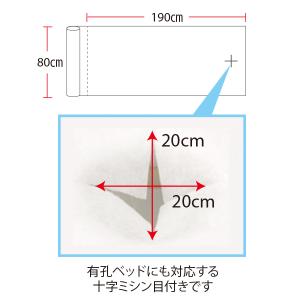 ペーパーシーツ 非防水 厚手 ホワイト 幅80...の詳細画像5