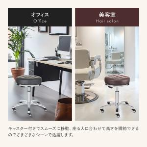 クッションスツール スツール キャスター付き椅...の詳細画像3