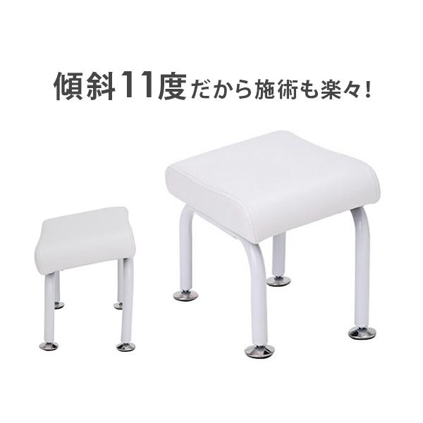 ロースツール MINIスクエア 傾斜座面 スツール エステ サロン ネイル 椅子 腰掛け 腰掛け椅子...