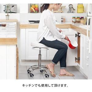 スツール DX ハイスツール キャスター付き椅...の詳細画像2