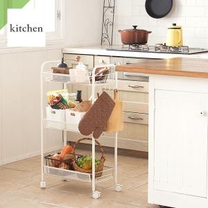 メッシュ ワゴン キャスター付き 3段 キャス...の詳細画像2