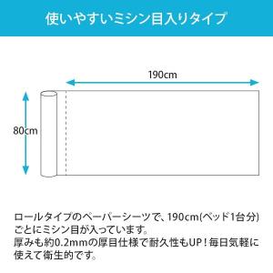 ペーパーシーツXP 防水 ホワイト 50枚 幅...の詳細画像4