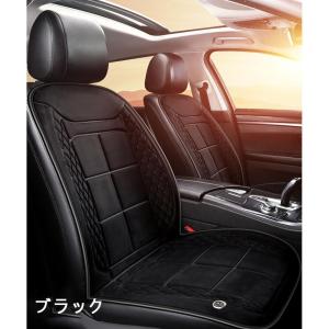 シートヒーター 1人掛け/2人掛け ホットカーシート 電熱シート 加熱パッド ヒーター内蔵 運転席 助手席 後部座席 シガー電源 12V/24V 暖かい 温度調整 スマート