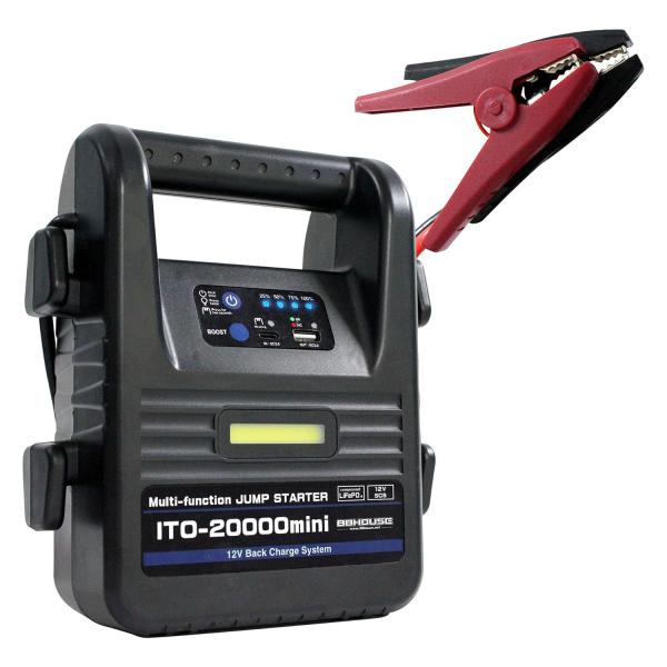 新モデル 軽量 コンパクト ジャンプスターター 12V車用 20000mAh リン酸鉄リチウム Li...