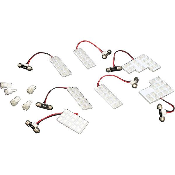 L554 セレナ C25系 LED ルームランプ 白 12pcs ホワイト 高輝度 室内灯 FLUX...