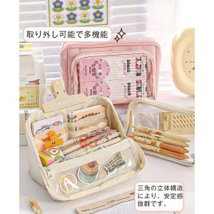 ペンケース 大容量 透明 仕切り 可愛い 子供...の詳細画像5