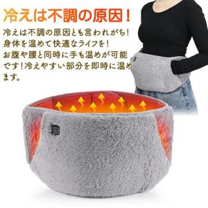 【三段階温度調節/USB給電式】腹巻き 電熱暖...の詳細画像4