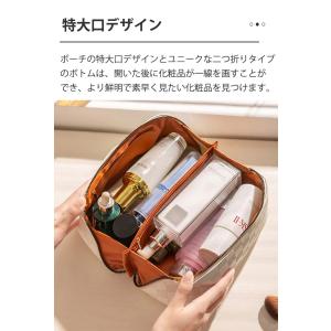 ポーチ コスメ収納 メイクポーチ 大容量 化粧...の詳細画像2