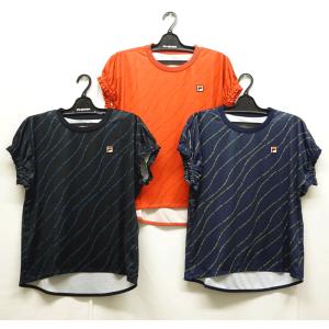 テニスウェアレディース2023 フィラ FILA ゲームシャツ VL2681 半袖シャツ｜nsp-nishinagasports