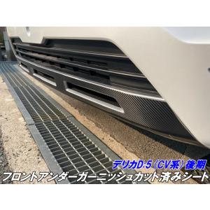 デリカD5 CV系後期 フロントアンダーガーニッシュカット済シート