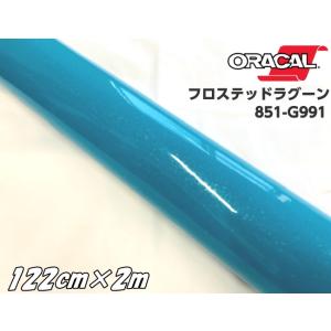 ORACAL 851-991 フロステッドラグーン 122cm×2m ターコイズ系 オラカル グリッ...