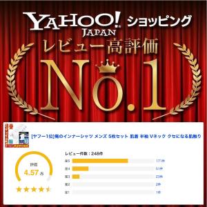 ヤフー1位 俺のインナーシャツ メンズ 5枚セ...の詳細画像2