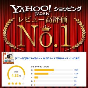 ヤフー1位 俺のワキ汗パット 白 BIGサイズ...の詳細画像2