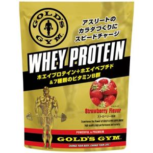 GOLD’S GYM ゴールドジム ホエイプロテイン ストロベリー風味 360g 830821｜nts