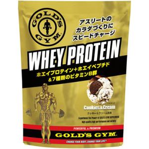 GOLD’S GYM ゴールドジム ホエイプロテイン クッキー＆クリーム風味 720g 831224｜nts