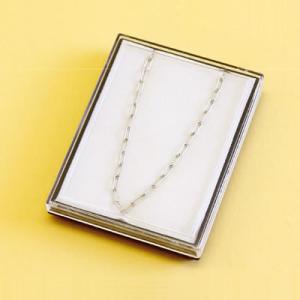 ネックレスケース PM/N 黒：白布貼りスポンジ No.1389 ×24セット